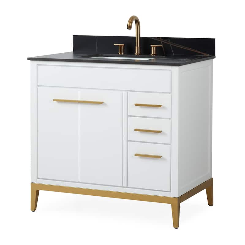 36" Tennant Brand Modern Style Beatrice Single Sink Bathroom Vanity