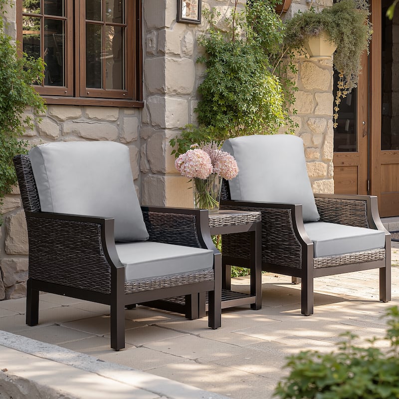 21 W x 22 D in. Deep Seat Outdoor Cushion Set by Crestlive Products