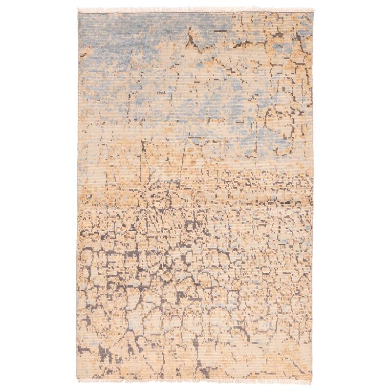 ECARPETGALLERY Hand-knotted Legacy Light Khaki Wool Rug - 5'5 x 8'5