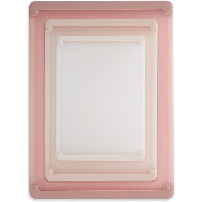 COOK WITH COLOR Extra Large Cutting Board Set, Jumbo-Sized Boards with Rubber Border, 3-Piece