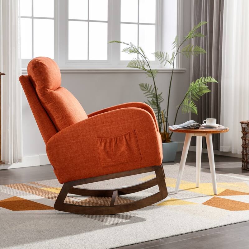 Living Room Comfortable Rocking Chair Living Room Chair - 39.70'' H x 27.16'' W x 37'' D