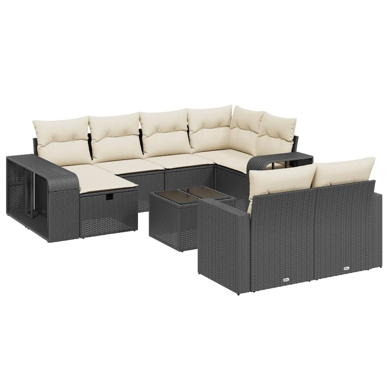 10-11 Piece Modular Garden Sofa Set