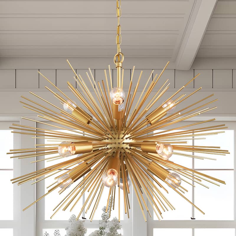12 Light Sputnik Chandelier in Gold finish - N/A - Gold