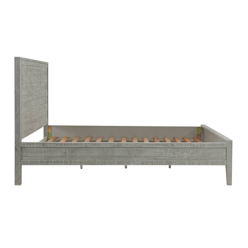 Arden 4-Piece Bedroom Set with King Bed, 2-Drawer Nightstand with Open Shelf, 5-Drawer Chest, 6-Drawer Dresser