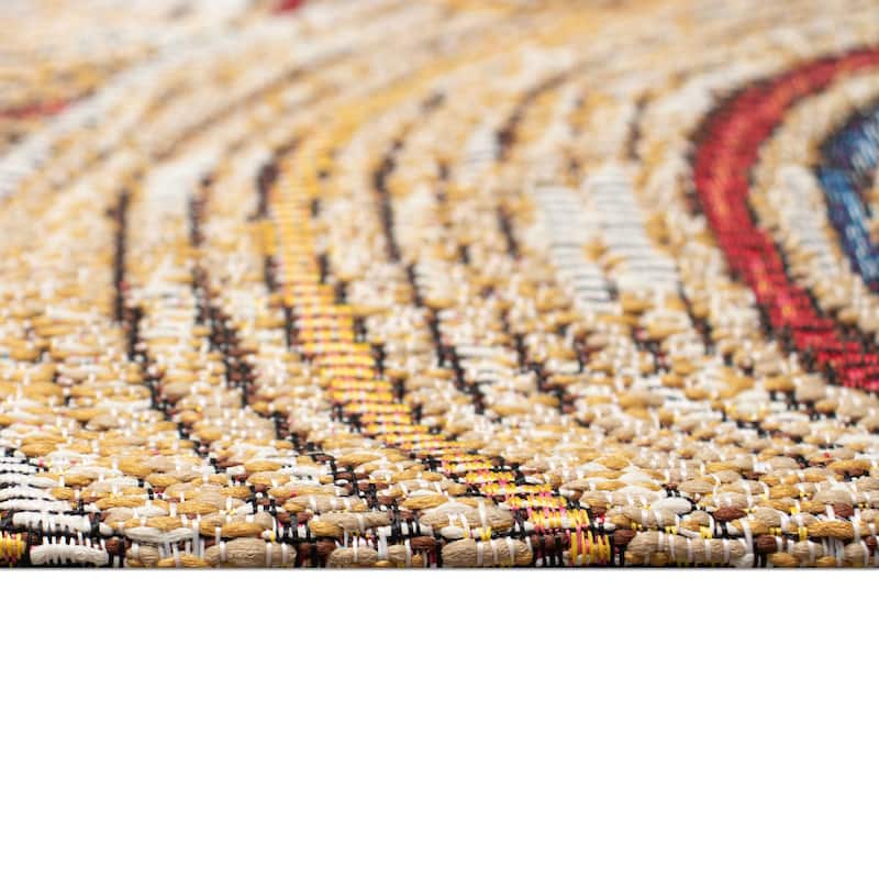 Liora Manne Esencia Basket Circles Indoor/Outdoor Mat