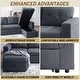 preview thumbnail 8 of 71, Reversible Sectional Sleeper Sofa with Storage Chaise & Pull-Out Bed