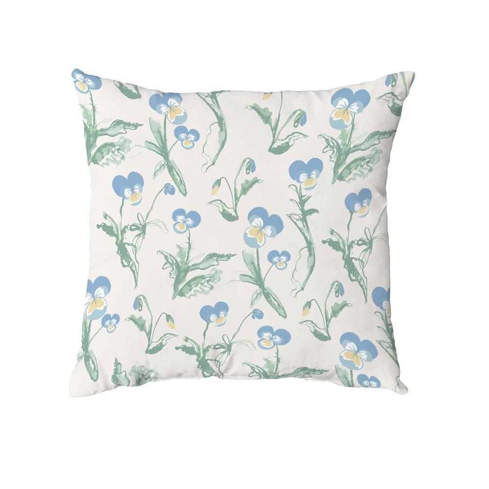 Bunch of Pansies Throw Pillow