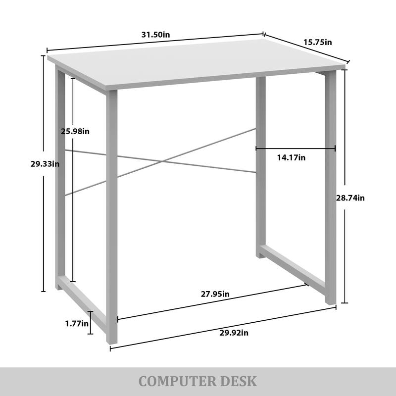 CraftPorch Modern 31-Inch Metal Computer Desk