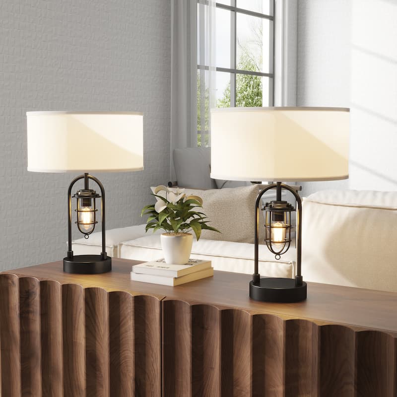 Bedroom Nightstand Lamps Set of 2
