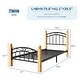 preview thumbnail 9 of 10, Queen Size Bed Frame with Headboard,Platform Bed Frame,Wooden Slat Support,No Box Spring Needed,Underbed Storage Space