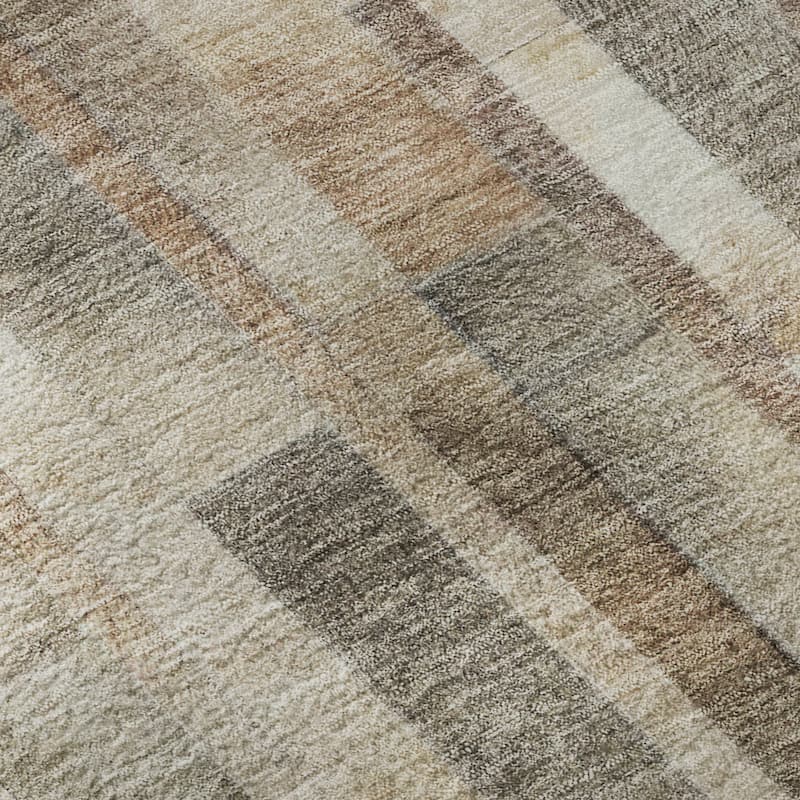 Premium Washable Super Soft Geo Stripe Mayfield Rug