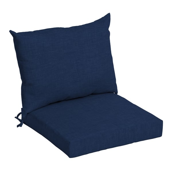 slide 2 of 48, Arden Selections Leala Texture 21-inch Square Patio Chair Cushion Set Sapphire Blue Leala