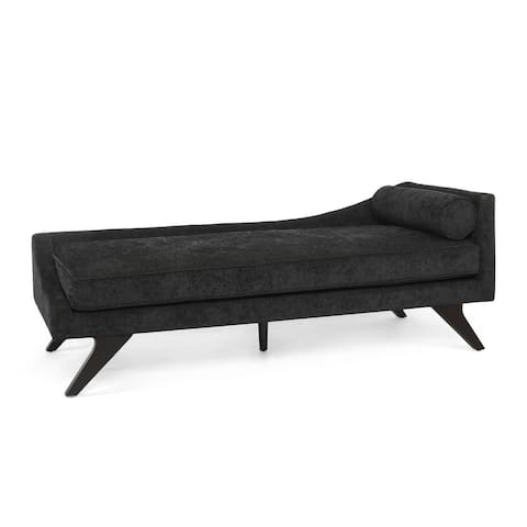 Cagle Mid-century Modern Chaise Lounge by Christopher Knight Home - 68.00" L x 27.50" W x 25.00" H