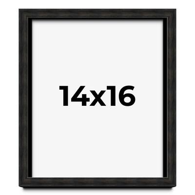 14x16 Shadow Box Black Rustic Barnwood Display Frame | 1.125 Inch