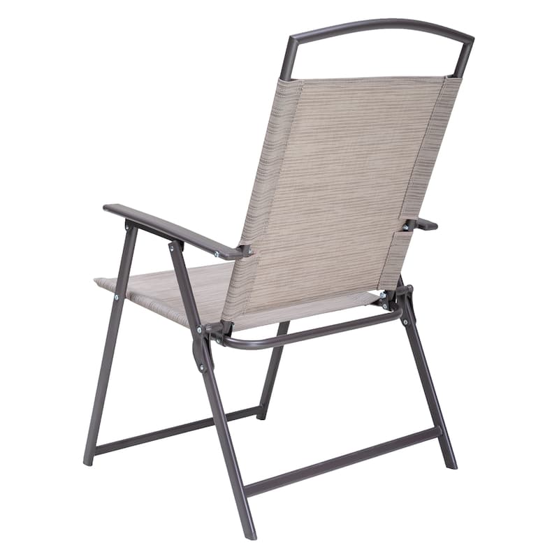 Pellebant Set of 4 Patio Folding Chairs Outdoor Portable Dining Chairs