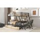 preview thumbnail 5 of 6, Metal Bunk Bed with Built-In Desk, Light, and 2 Drawers