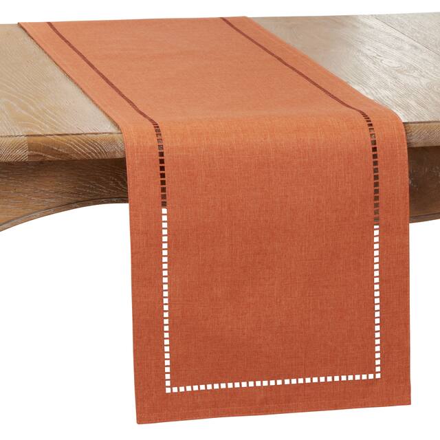 Table Runner with Laser-cut Hemstitch