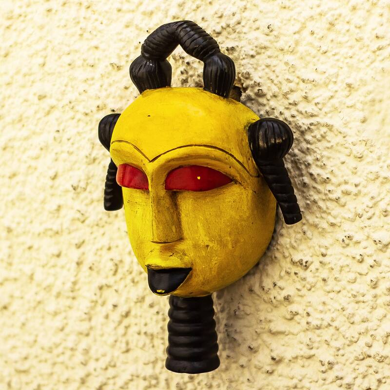Novica Handmade Afoyea African Wood Mask