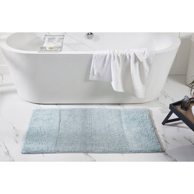 Better Trends Bath Rug 100% Cotton Water Absorbent Tufted Bathroom Rug Set for Shower, Sink Mats Machine Wash Granada Collection