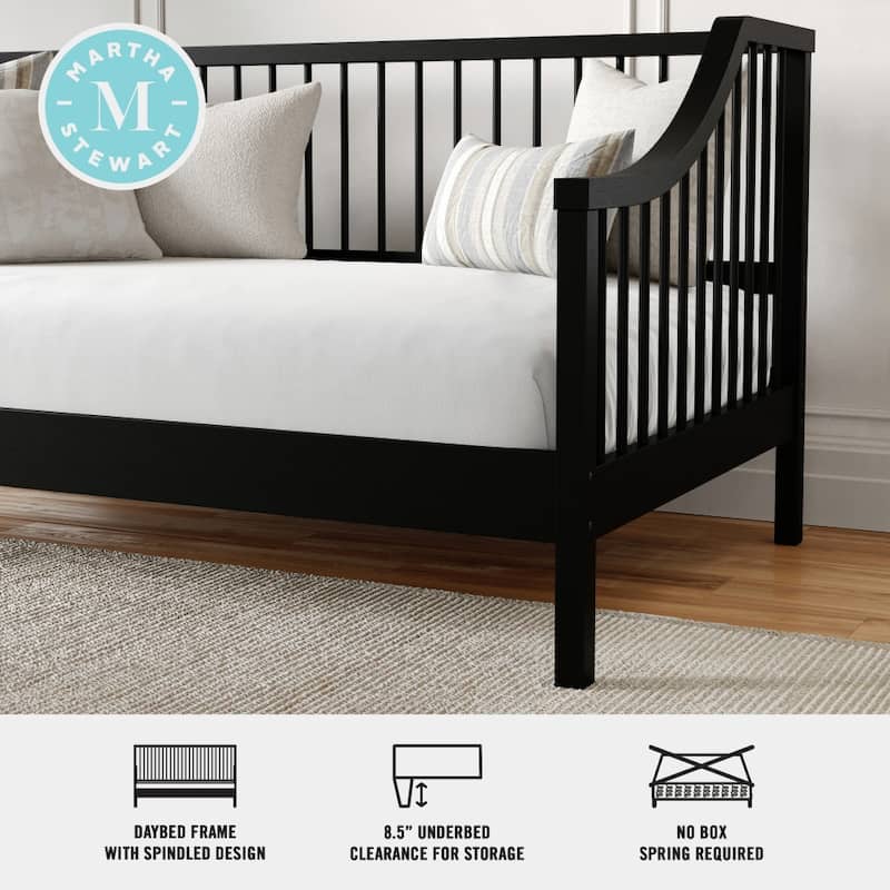 Martha Stewart Solid Wood Platform Daybed with Wooden Spindles