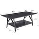preview thumbnail 10 of 29, CO-Z Carbon Loft Jerusha Industrial Coffee Table with Storage Shelf