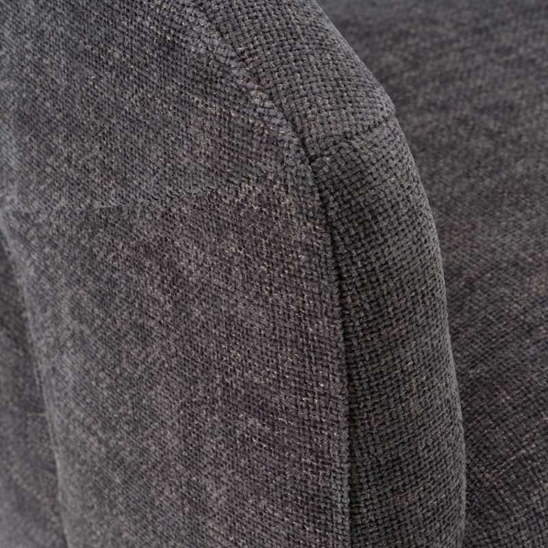 Modrest Angie Modern Dark Grey Fabric Accent Chair