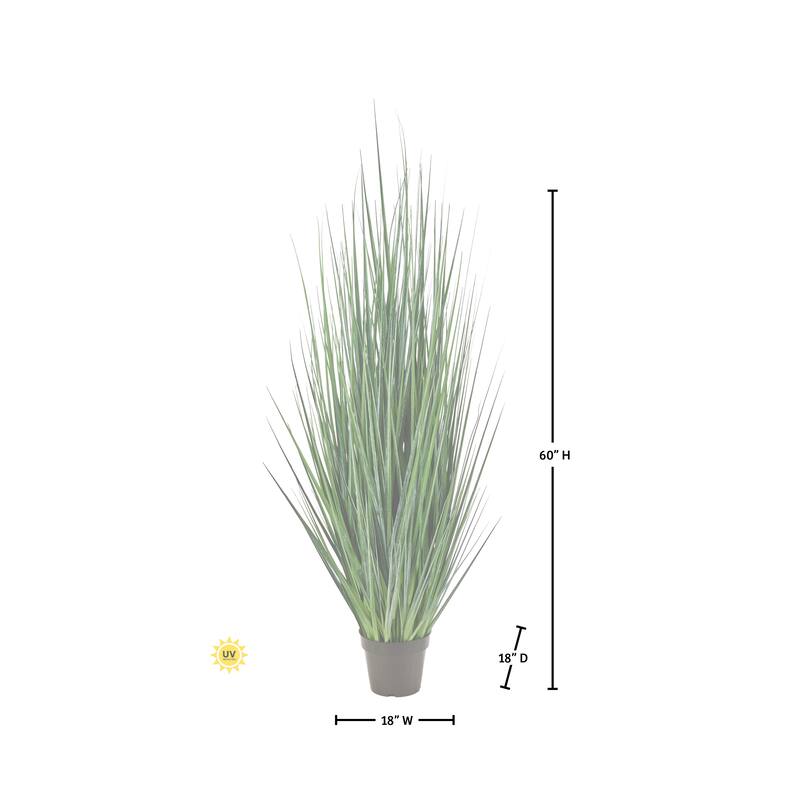 60" UV Potted Agave Grass