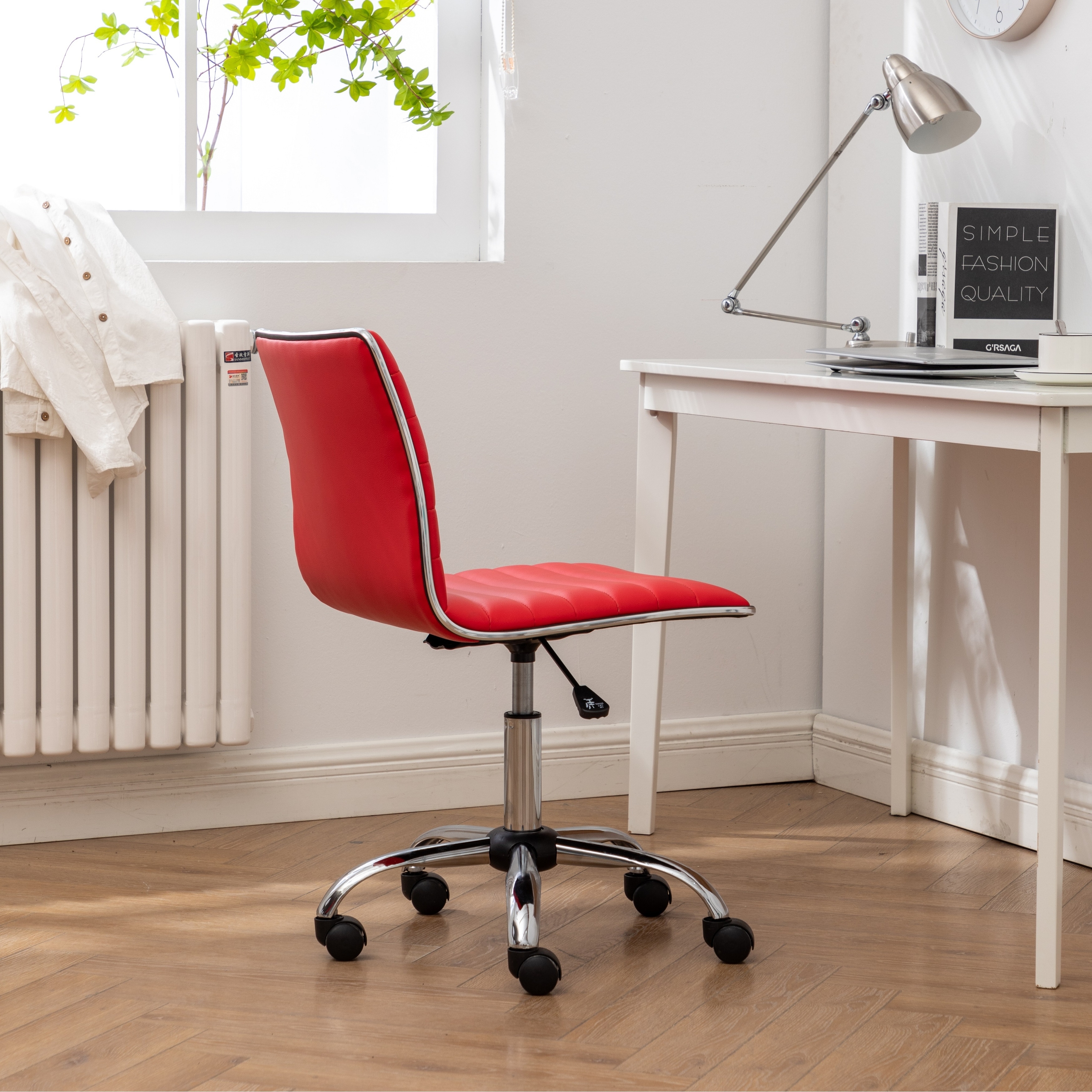Carson carrington lund chrome contemporary office chair shop