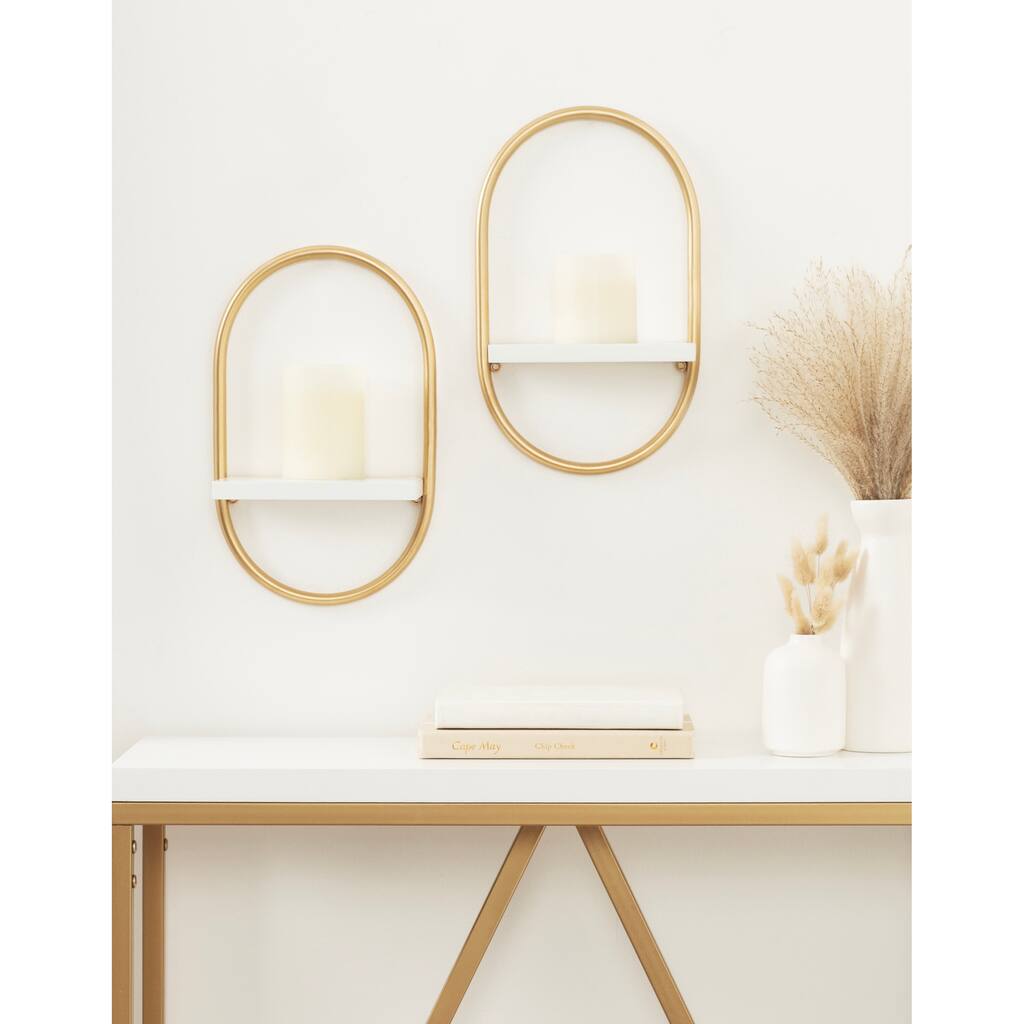 Kate and Laurel Olav Wall Shelf Set