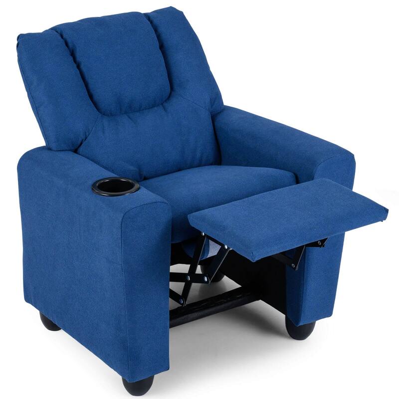 Costway Kids Recliner with Cup Holder with Adjustable Backrest &
