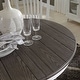 preview thumbnail 2 of 8, Allyson Park Wirebrushed White & Charcoal Pedestal Table