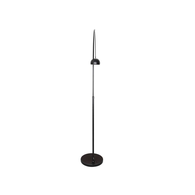 Floor Lamp with Black Marble Base and Metal Lamp Shade Arco Collection - 76"