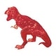 preview thumbnail 1 of 6, 3D Crystal Puzzle - T-Rex Red - 49 Pcs - N/A