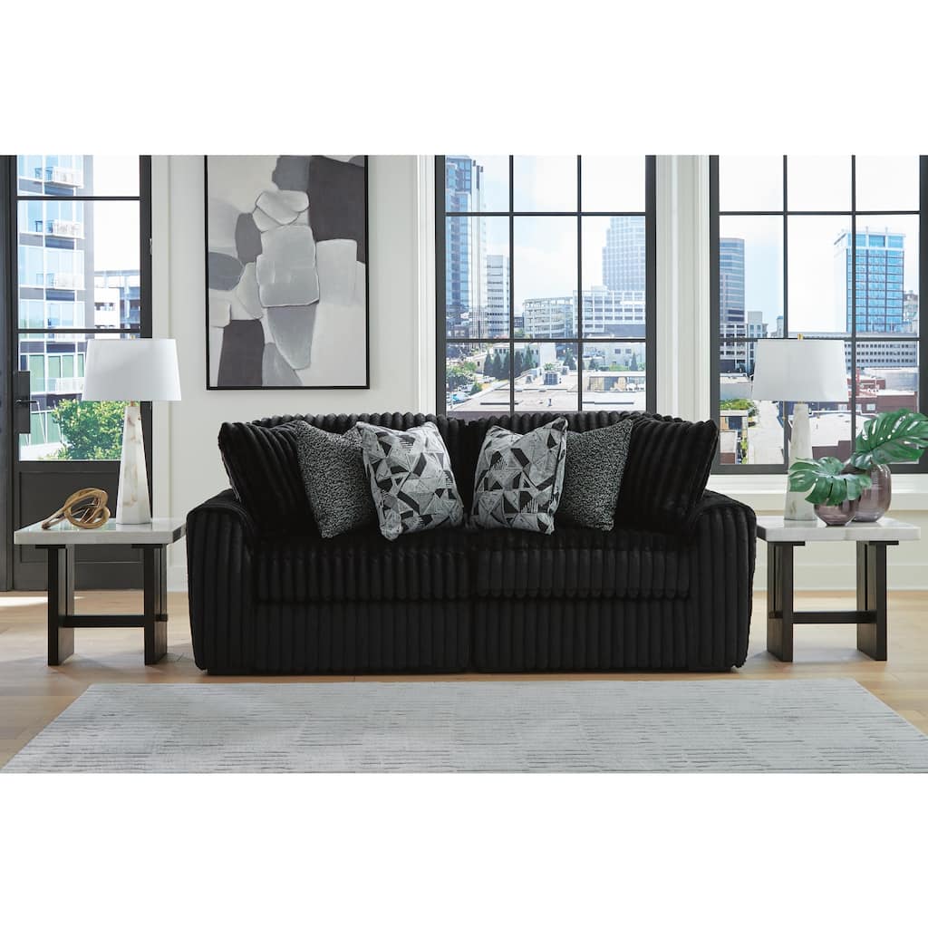 Signature Design by Ashley Midnight-Madness 2-Piece Sectional Sofa - 92" W x 41" D x 40" H