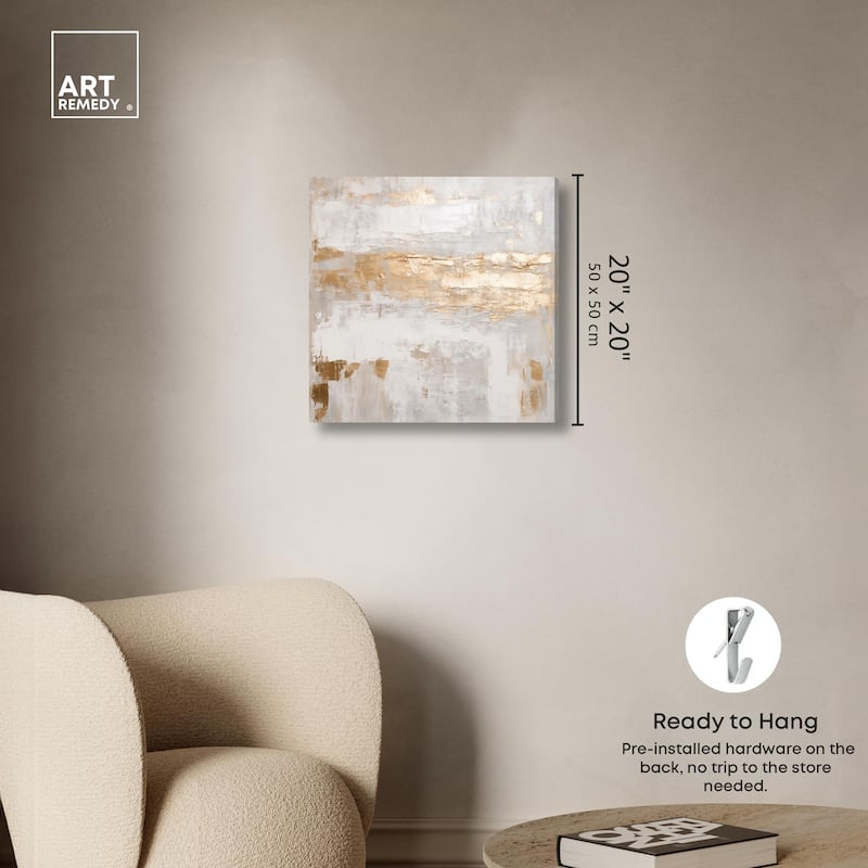 Melted Goldscape IV Canvas by Art Remedy, Gallery Wrapped