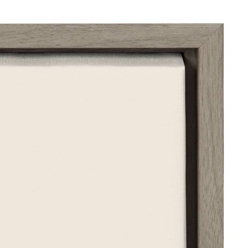 Kate and Laurel Sylvie Indigo Morning Framed Canvas by Hannah Beisang