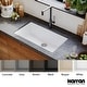 preview thumbnail 7 of 15, Karran Undermount 32.5 in. Large Single Bowl Quartz Kitchen Sink
