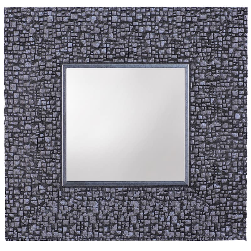 11.25 x 11.25 Inch Decorative Accent Wall Mirrors Set of 4 Silver Mosaic - 11.25"X11.25"