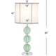 preview thumbnail 4 of 10, SAFAVIEH Lighting Stephanie 28-Inch Ceramic Table Lamp Set of 2 - 12" x 12" x 28"