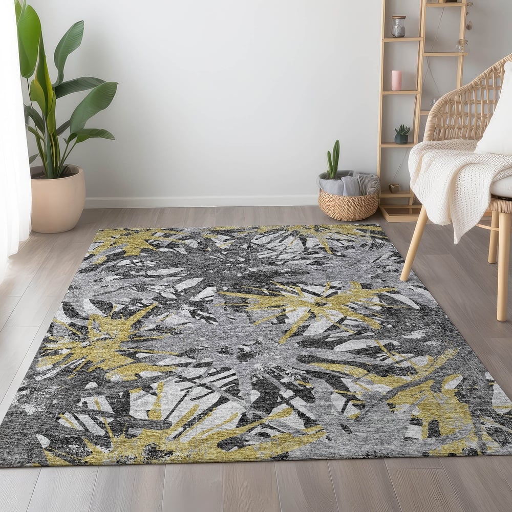 Premium Washable Super Soft Abstract Starburst Mayfield Rug