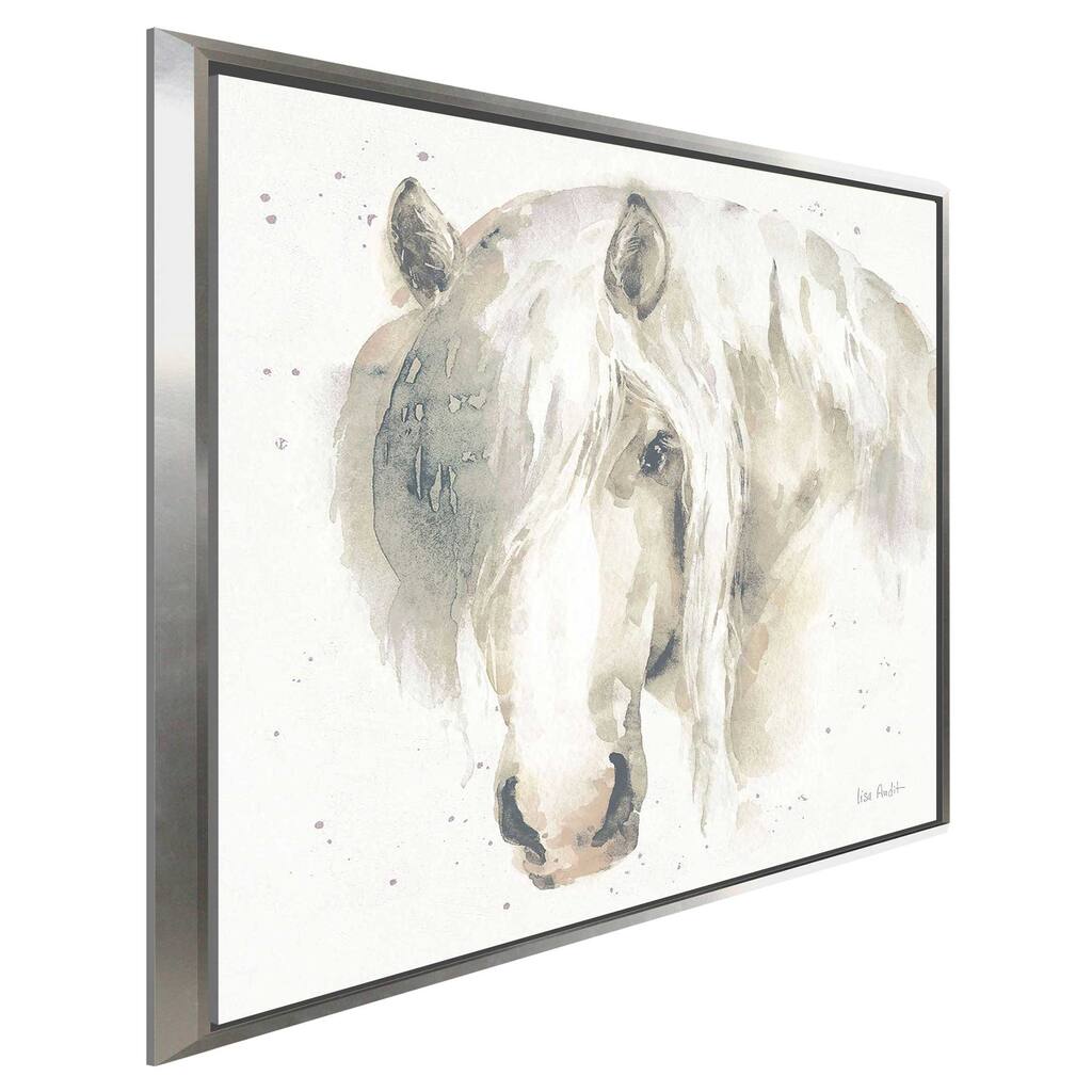 "Farm Friends VI Neutral" Print on Floating Canvas