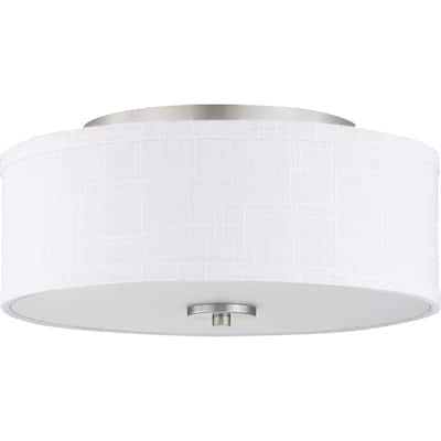 Inspire Collection 13" Two-Light Flush Mount - 13 in x 13 in x 5.5 in