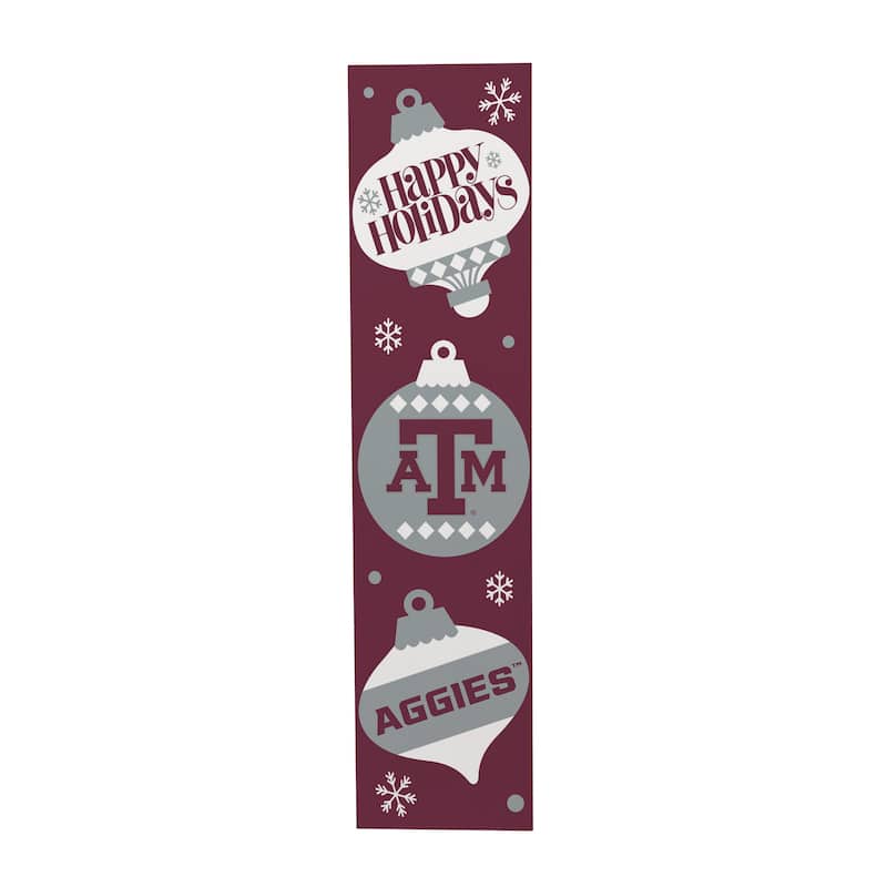 47" Double Sided Seasonal Porch Leaner, Texas A&M - 47" x 11.25"