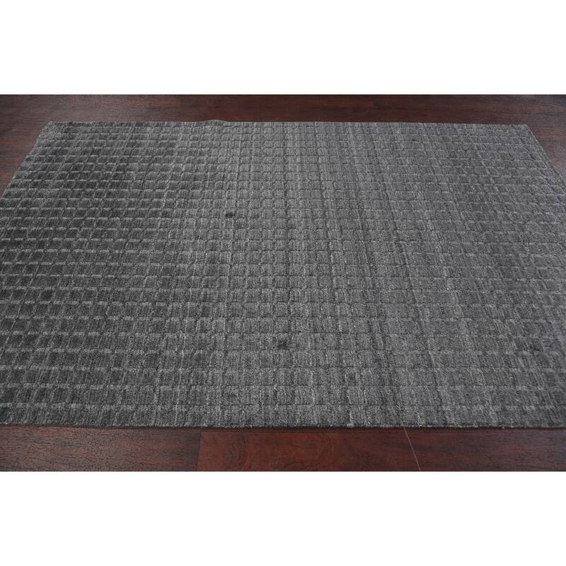 Stunning Geometric Modern Moroccan Oriental Area Rug Wool Handmade - 4'10" x 7'8"