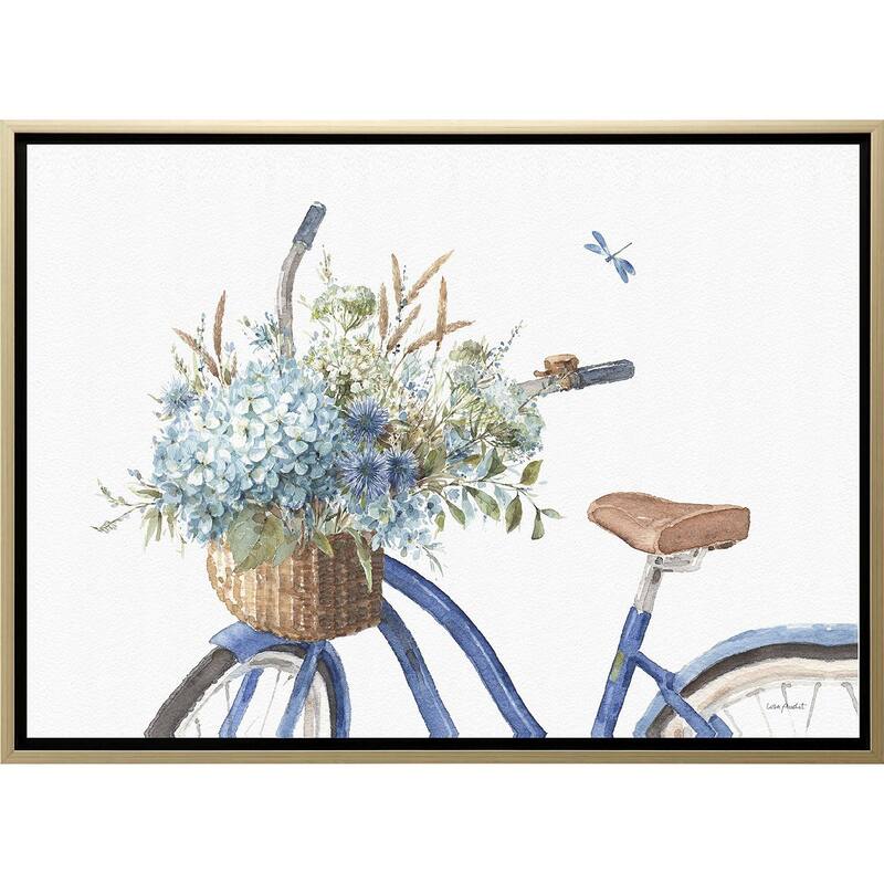 Bohemian Blue - Giclee on Canvas - 26 X 36 X 2 - Plastic - Silver