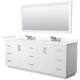 Option White / Giotto Quartz Top / Brushed Nickel
