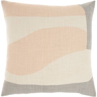 Mina Victory Life Styles Abstract Multicolor Throw Pillow , ( 20" x 20" )