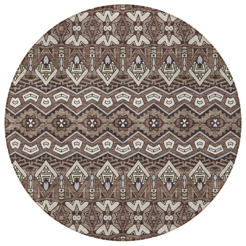 HomeRoots Moroccan Transitional Rectangle Outdoor Rug