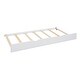preview thumbnail 15 of 30, Twin House Bed with Trundle and Shelves, White Wooden Frame