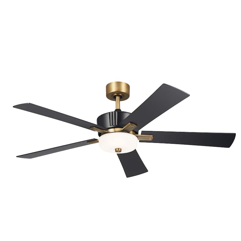 Kichler Lighting Icon 56 inch Integrated LED Indoor Satin Black Ceiling Fan